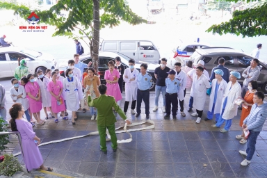 Tập huấn công tác phòng cháy chữa cháy tại Bệnh viện An Việt