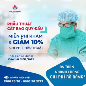 Phẫu thuật cắt bao quy đầu – Giảm 10% chi phí phẫu thuật