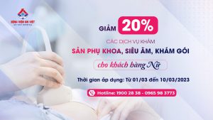 Grateful to women, 20% off Obstetrics and Gynecology services, ultrasound, package examination for female customers