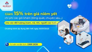 15% discount on examination packages