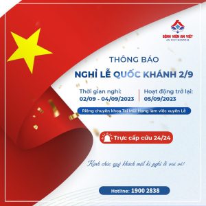 Bệnh viện An Việt thông báo lịch làm việc ngày Quốc khánh 2/9
