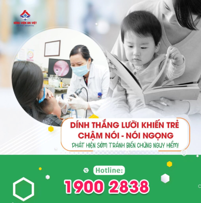NHẬN BIẾT TẬT DÍNH THẮNG LƯỠI Ở TRẺ NHỎ
