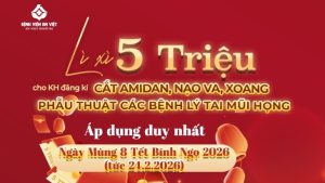 Nhận ngay lì xì 5 triệu khi đăng ký phẫu thuật ngày 8 Tết tại An Việt